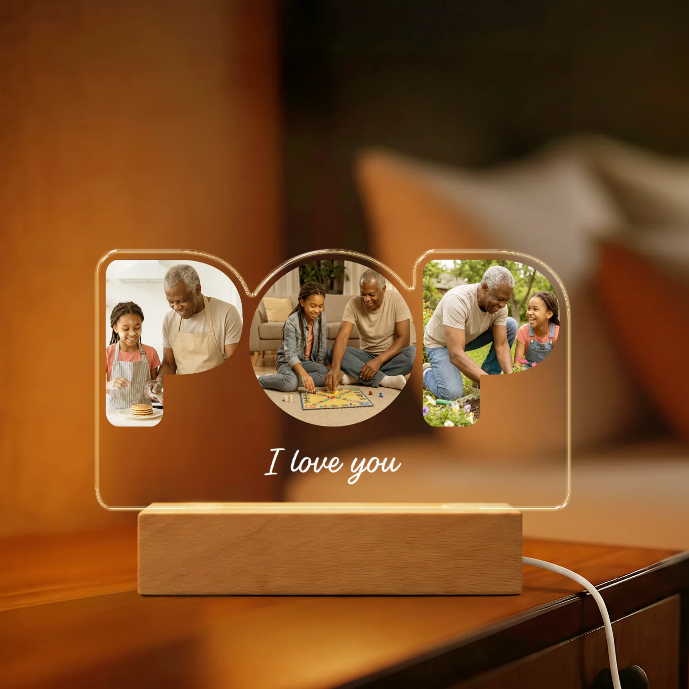 Personalized Mom Acrylic Glasses